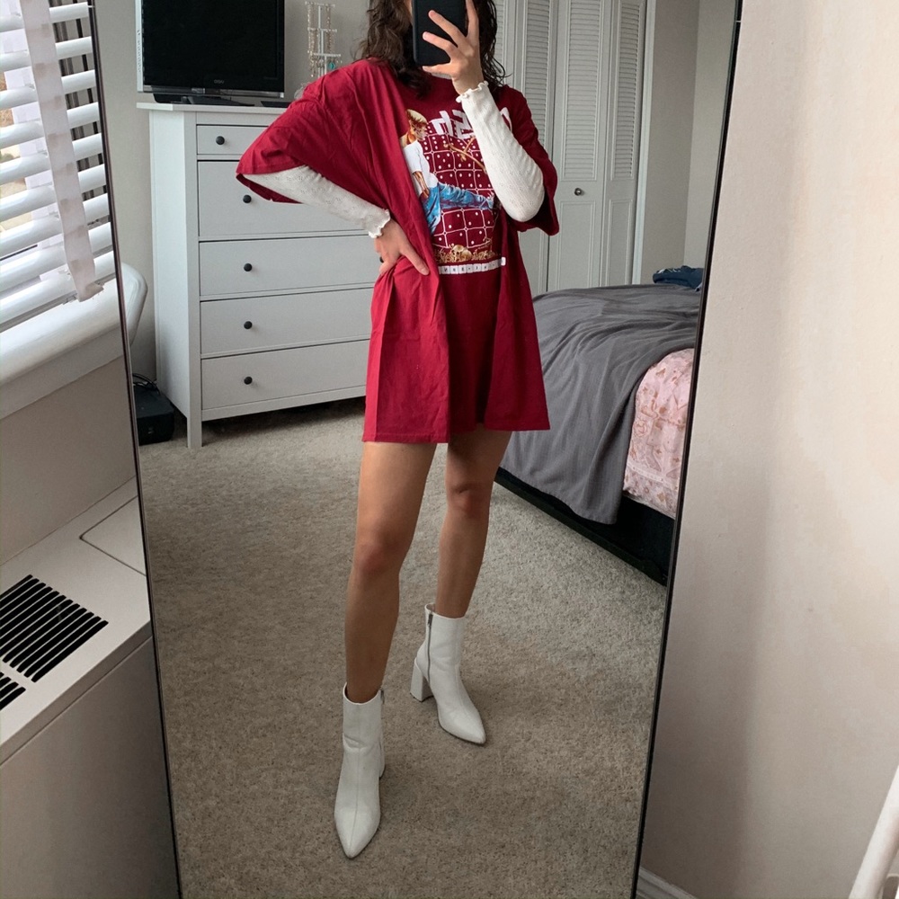 Red T-Shirt Dress